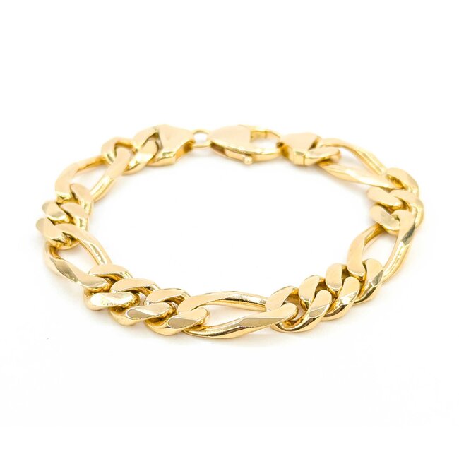 Bracelet 14ky Figaro Link 8.75" 11.75mm 224123504