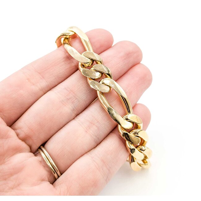 Bracelet 14ky Figaro Link 8.75" 11.75mm 224123504