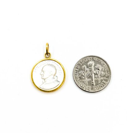 Pendant Pope Paul VI Mother of Pearl 24x16.5mm 18ky " 225011251