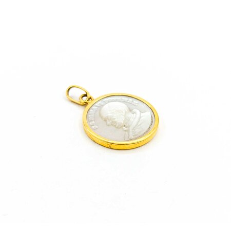 Pendant Pope Paul VI Mother of Pearl 24x16.5mm 18ky " 225011251