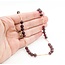 Necklace 6mm Bead Garnet Beaded 14ky 19" mm 225012250