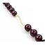 Necklace 6mm Bead Garnet Beaded 14ky 19" mm 225012250