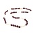 Necklace 6mm Bead Garnet Beaded 14ky 19" mm 225012250