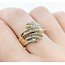Ring .25ctw Round & Baguette Diamonds 10ky sz7 124110006
