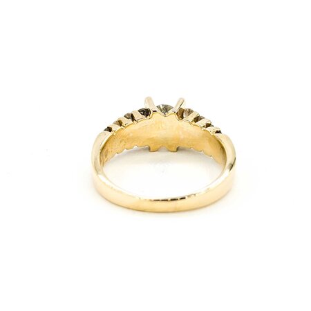 Ring Engagement Tension Set .40ct Round Diamond .46ctw Accent Diamonds 14ky sz7 224110320