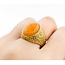 Ring 8.0ct Oval Cabochon Ethiopean Opal 14ky sz9.5 225010151