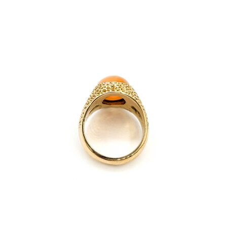 Ring 8.0ct Oval Cabochon Ethiopean Opal 14ky sz9.5 225010151