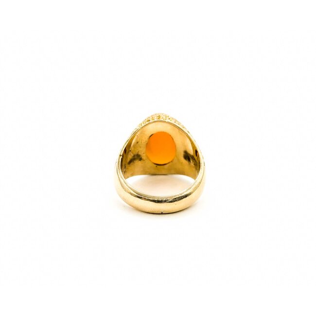 Ring 8.0ct Oval Cabochon Ethiopean Opal 14ky sz9.5 225010151