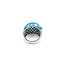 Ring .47ctw Round Diamonds Turquoise 18kw sz7 225010152