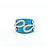 Ring .47ctw Round Diamonds Turquoise 18kw sz7 225010152