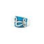 Ring .47ctw Round Diamonds Turquoise 18kw sz7 225010152