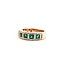 Ring .44ctw Round Diamonds 1.40ctw Emerald 14kr sz7.25 225010150