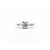 Ring Engagement .70ctw Emerald/Round/Baguette Diamond 14kw sz7 225010300