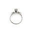 Ring Engagement .70ctw Emerald/Round/Baguette Diamond 14kw sz7 225010300