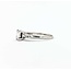Ring Engagement .70ctw Emerald/Round/Baguette Diamond 14kw sz7 225010300