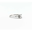 Ring Engagement .70ctw Emerald/Round/Baguette Diamond 14kw sz7 225010300