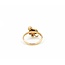 Ring Cocktail .06ctw Round Diamonds .06ctw Garnet 14ky sz3 224110209