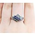 Ring .15ctw Round Diamonds .64ctw Tanzanite 14kw sz7 224110180