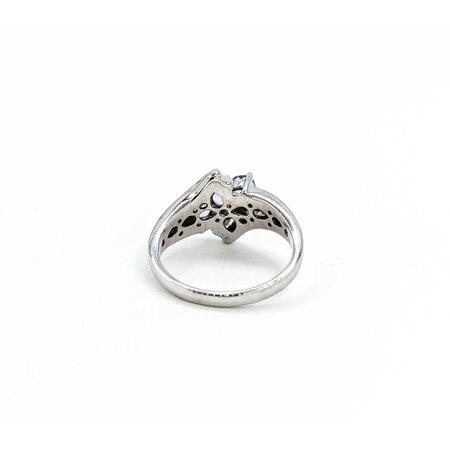 Ring .15ctw Round Diamonds .64ctw Tanzanite 14kw sz7 224110180