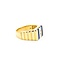 Ring .27ctw Round Diamonds 9.9x2.6mm Blue Lapis 14ky sz10 124110167