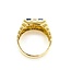 Ring .27ctw Round Diamonds 9.9x2.6mm Blue Lapis 14ky sz10 124110167