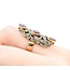 Ring .30ctw Single Cut Diamonds 2.25ctw Amethyst 14ky/SS sz7 225010752