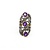 Ring Georgian/Victorian .30ctw Single Cut Diamonds 2.25ctw Amethyst 14ky/SS sz7 225010752