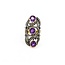 Ring .30ctw Single Cut Diamonds 2.25ctw Amethyst 14ky/SS sz7 225010752