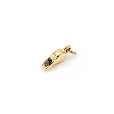 Pendant Whistle Charm .33x.15" 14ky " 124111516