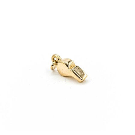 Pendant Whistle Charm .33x.15" 14ky " 124111516