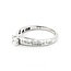 Ring Engagement .33ctw Princess Diamond .38ctw Accent Diamonds 14kw sz7 124110304