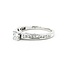 Ring Engagement .33ctw Princess Diamond .38ctw Accent Diamonds 14kw sz7 124110304