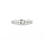 Ring Engagement .33ctw Princess Diamond .38ctw Accent Diamonds 14kw sz7 124110304