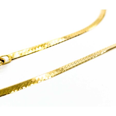 Necklace Herringbone 14ky 20" 2.5mm 225012501