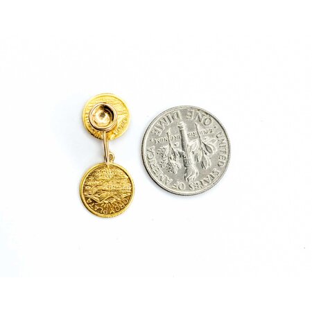 Earrings Dangle 1914 Montana Gold Tokens 25x11mm 10ky 225014301