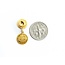 Earrings Dangle 1914 Montana Gold Tokens 25x11mm 10ky 225014301