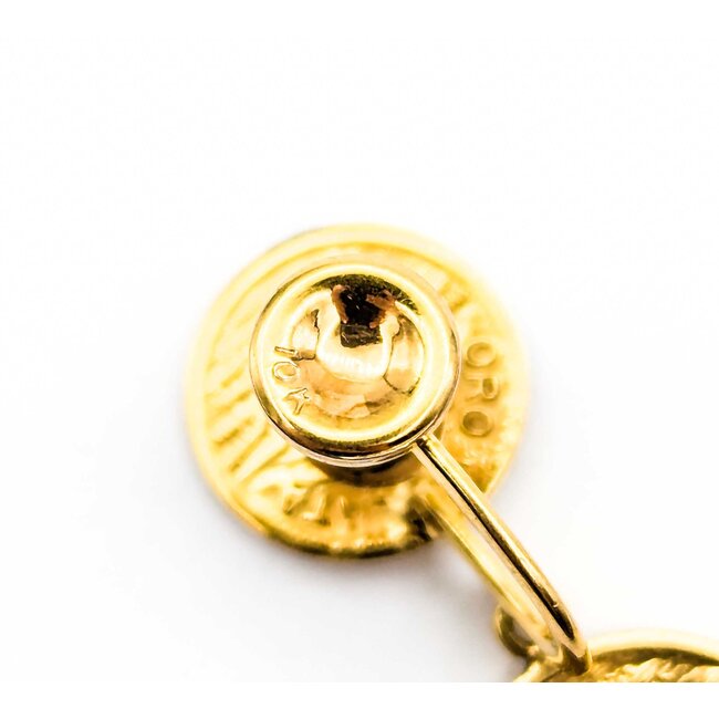 Earrings Dangle 1914 Montana Gold Tokens 25x11mm 10ky 225014301