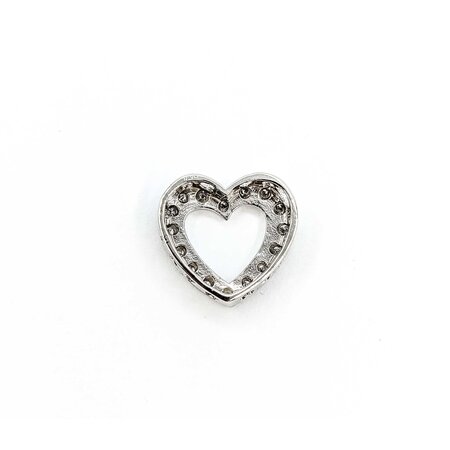 Pendant Heart .16ctw Round Diamonds 15x15mm 14kw " 225011002