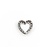 Pendant Heart .16ctw Round Diamonds 15x15mm 14kw " 225011002