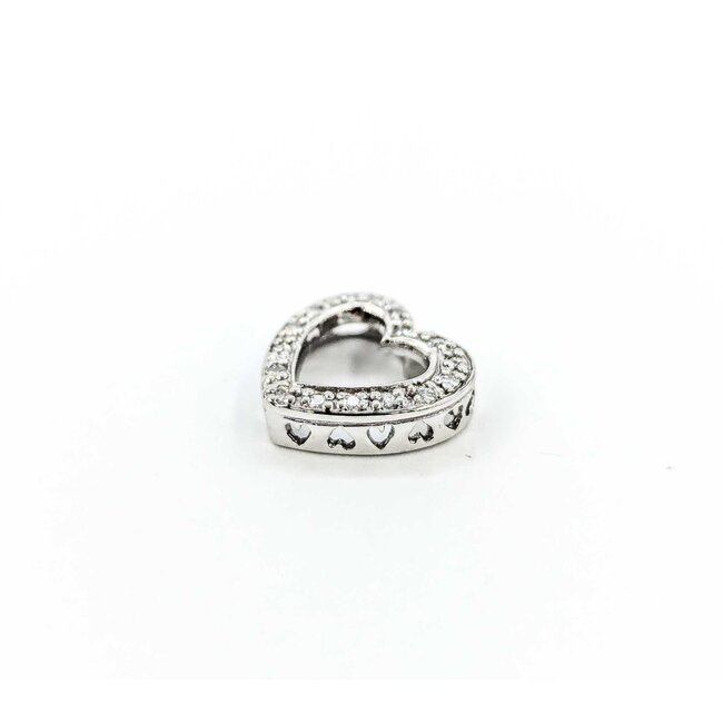 Pendant Heart .16ctw Round Diamonds 15x15mm 14kw " 225011002