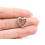 Pendant Heart .16ctw Round Diamonds 15x15mm 14kw " 225011002