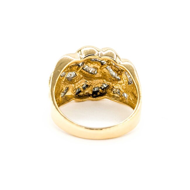 Ring 1.00ctw Baguette Diamonds Channel Set 14ky sz6.5 225010001