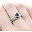 Ring S. Kashi .50ctw Round Diamonds .75ct Sapphire 14kw sz7 225010154