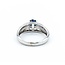 Ring S. Kashi .50ctw Round Diamonds .75ct Sapphire 14kw sz7 225010154