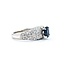 Ring S. Kashi .50ctw Round Diamonds .75ct Sapphire 14kw sz7 225010154