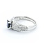 Ring S. Kashi .50ctw Round Diamonds .75ct Sapphire 14kw sz7 225010154