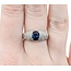 Ring S. Kashi .50ctw Round Diamonds .75ct Sapphire 14kw sz7 225010154