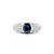 Ring S. Kashi .50ctw Round Diamonds .75ct Sapphire 14kw sz7 225010154