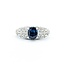 Ring S. Kashi .50ctw Round Diamonds .75ct Sapphire 14kw sz7 225010154