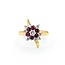 Ring .50ctw Round Diamonds .50ctw Ruby 18ky sz6 225010155